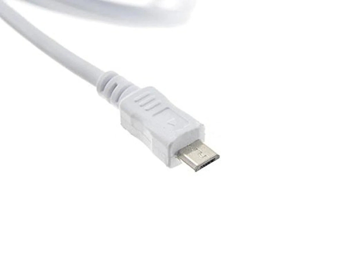 System-S 2 m Micro USB cable data cable charging cable in white