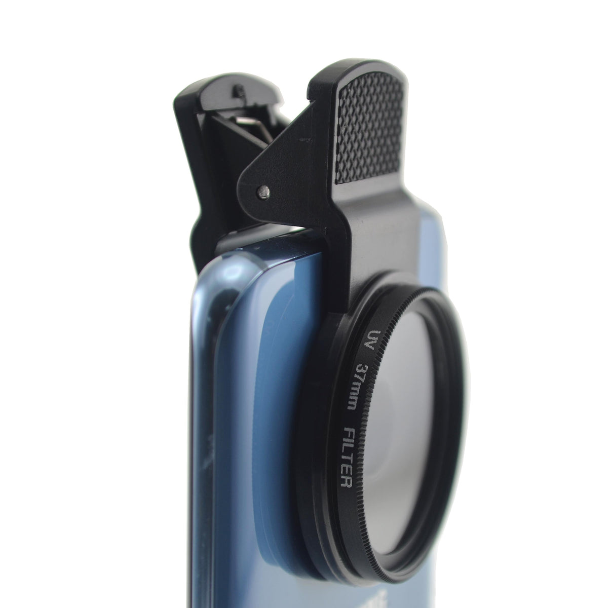 SYSTEM-S UV Filter 37 mm Gewinde mit Clip in Schwarz für Smartphone - DREIKS