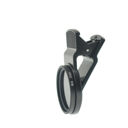 SYSTEM-S ND2 Filter 37 mm Neutral Density Filter Gray Filter with Clip for Smartphone