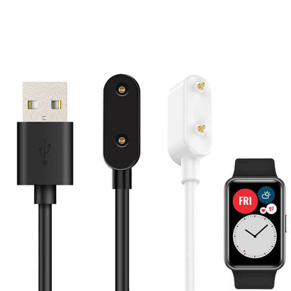 SYSTEM-S USB 2.0 Kabel in Weiß Ladekabel für Huawei Watch Fit Smartwatch - DREIKS