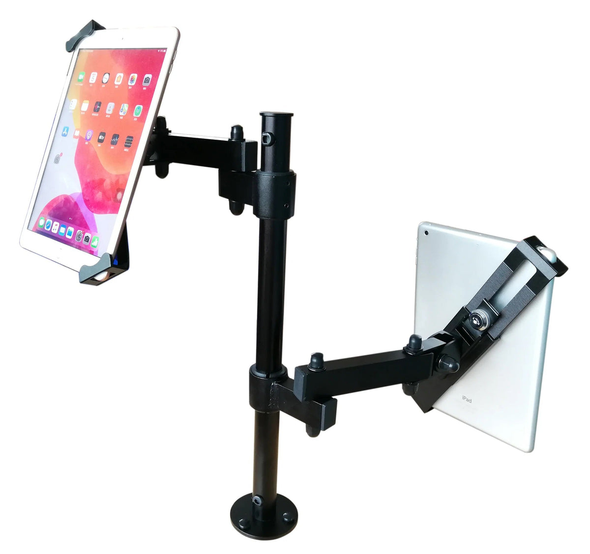 SYSTEM-S table stand dual 360° holder lockable for tablets from 9.0" to 13.0"