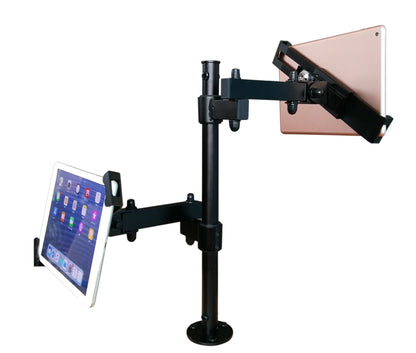 SYSTEM-S table stand dual 360° holder lockable for tablets from 8.0" to 11.0" 