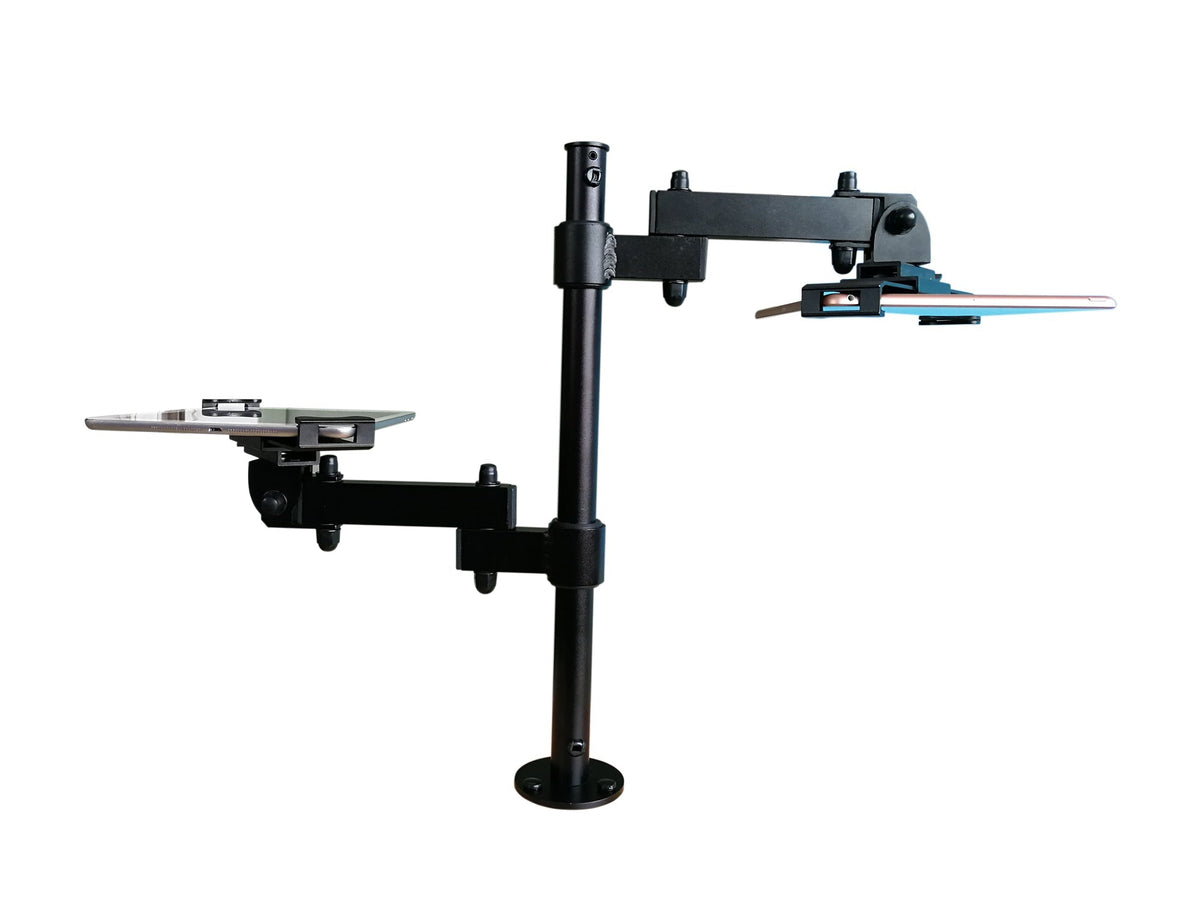 SYSTEM-S table stand dual 360° holder lockable for tablets from 8.0" to 11.0" 