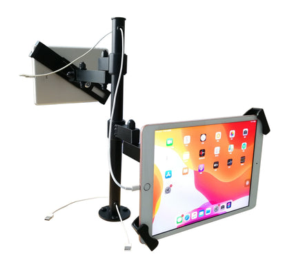 SYSTEM-S table stand dual 360° holder lockable for tablets from 8.0" to 11.0" 