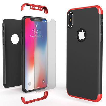 NALIA 360° Handyhülle kompatibel mit iPhone X XS, Full-Cover & Schutzglas Vorne Hinten Rundum Hülle Doppel-Schutz, Ganzkörper Hard-Case Dünn Handy-Tasche, Bumper & Displayschutz