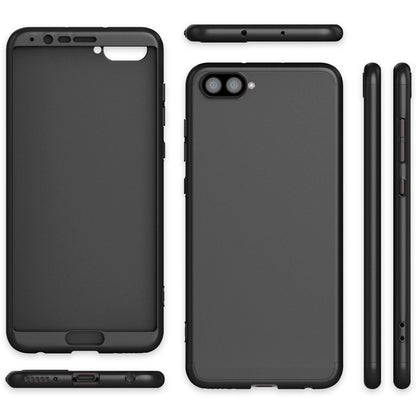 NALIA 360 Grad Handyhülle kompatibel mit Huawei Honor View 10, Full-Cover Schutzglas vorne hinten Hülle Doppel-Schutz, Dünn  Hard-Case Etui Handy-Tasche, Bumper Displayschutz