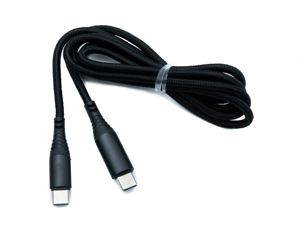 USB 3.2 Gen 2 Kabel 120 cm Typ C Stecker zu Stecker mit Display PD Power Delivery 3.0 geflochten 20 Gbit/s 100 W | System-S