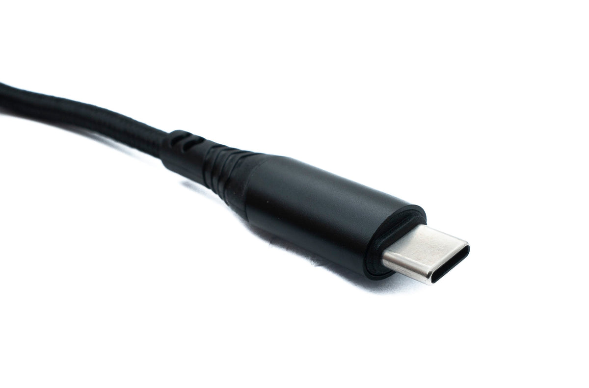 USB 3.2 Gen 2 Kabel 120 cm Typ C Stecker zu Stecker mit Display PD Power Delivery 3.0 geflochten 20 Gbit/s 100 W | System-S