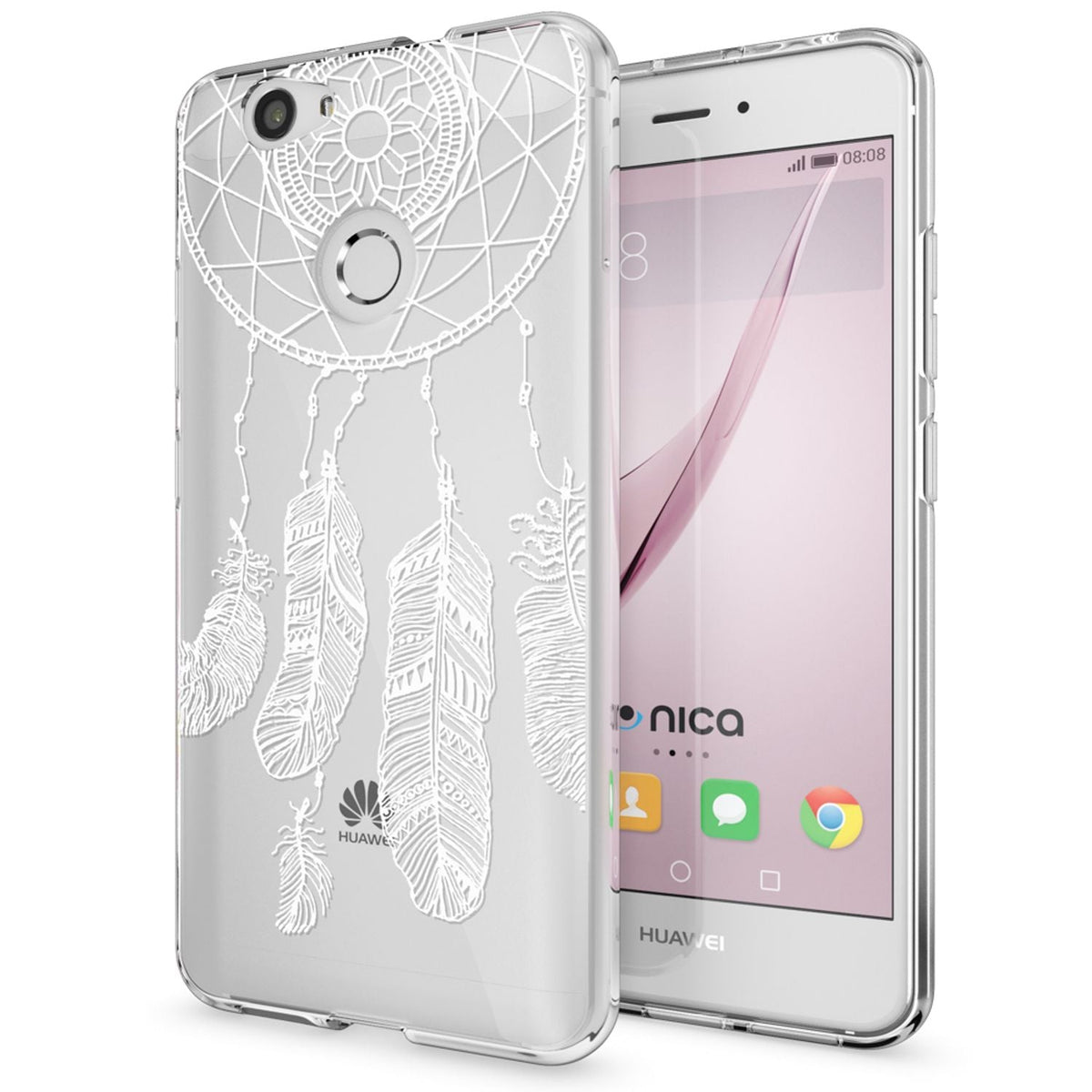 NALIA Handyhülle kompatibel mit Huawei Nova, Slim Silikon Motiv Case Cover Hülle Crystal Schutzhülle Dünn Durchsichtig, Etui Handy-Tasche Back-Cover Smart-Phone Bumper
