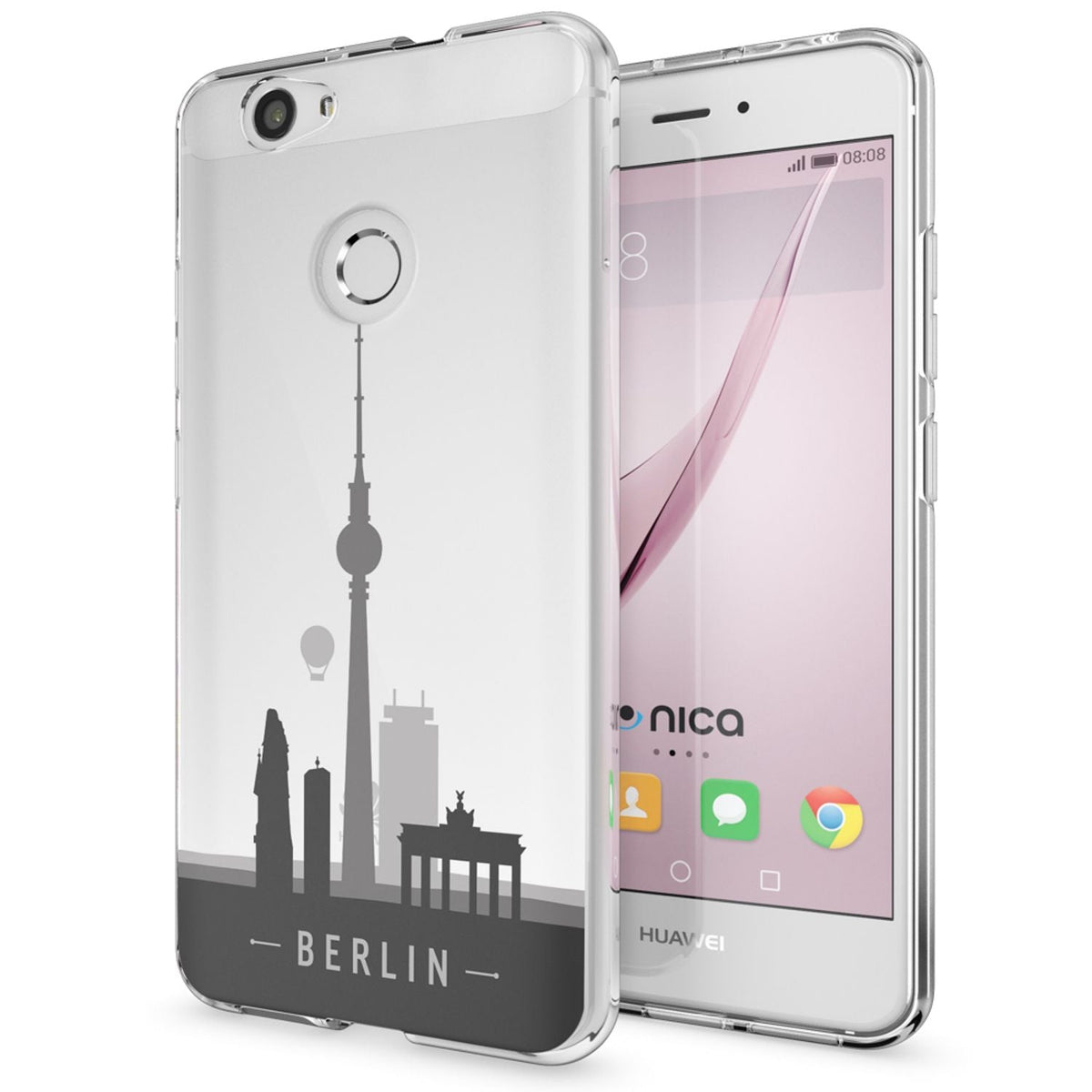 NALIA Handyhülle kompatibel mit Huawei Nova, Slim Silikon Motiv Case Cover Hülle Crystal Schutzhülle Dünn Durchsichtig, Etui Handy-Tasche Back-Cover Smart-Phone Bumper