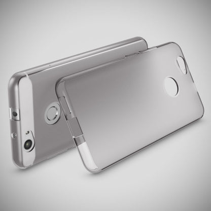 NALIA Handyhülle kompatibel mit Huawei Nova, Ultra-Slim Silikon Case Back-Cover Hülle Dünn Crystal Schutzhülle, Etui Handy-Tasche Schale Bumper Soft TPU Smart-Phone Gummi Hülle - Transparent Grau