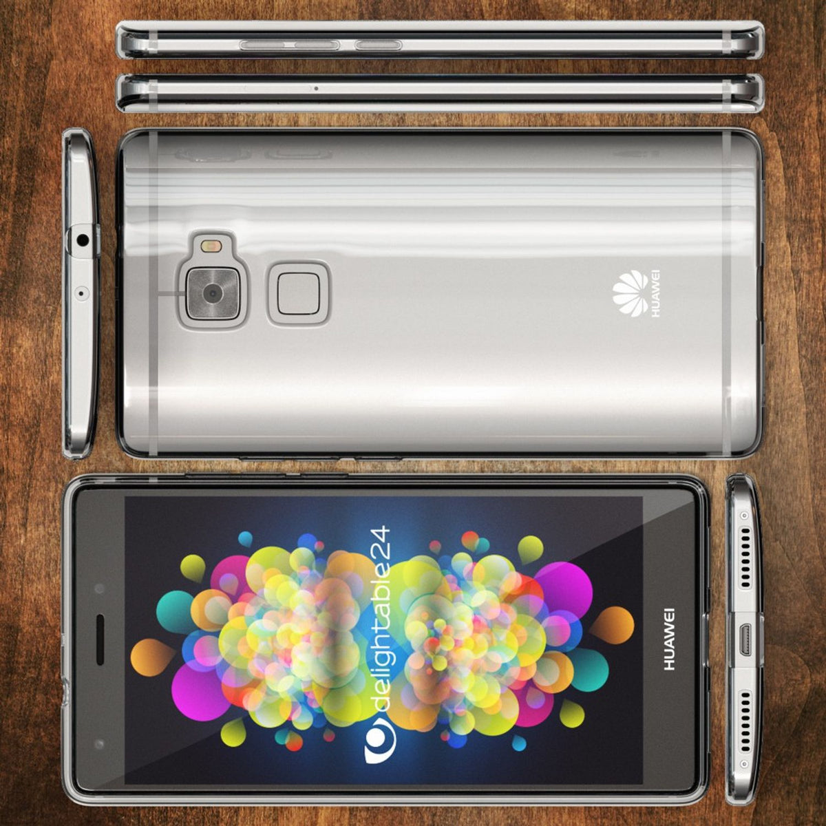 NALIA Handyhülle kompatibel mit Huawei Mate S, Soft Slim TPU Silikon Case Cover Hülle Crystal Clear Schutzhülle Dünn Durchsichtig, Etui Handy-Tasche Back-Cover Smart-Phone Schutz Bumper - Transparent