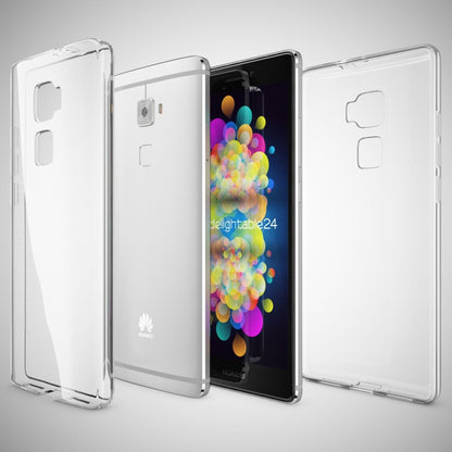 NALIA Handyhülle kompatibel mit Huawei Mate S, Soft Slim TPU Silikon Case Cover Hülle Crystal Clear Schutzhülle Dünn Durchsichtig, Etui Handy-Tasche Back-Cover Smart-Phone Schutz Bumper - Transparent