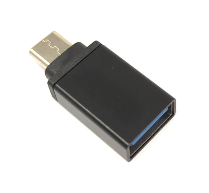 USB 3.1 Adapter Typ C Stecker zu 3.0 A Buchse Kabel in Schwarz | System-S