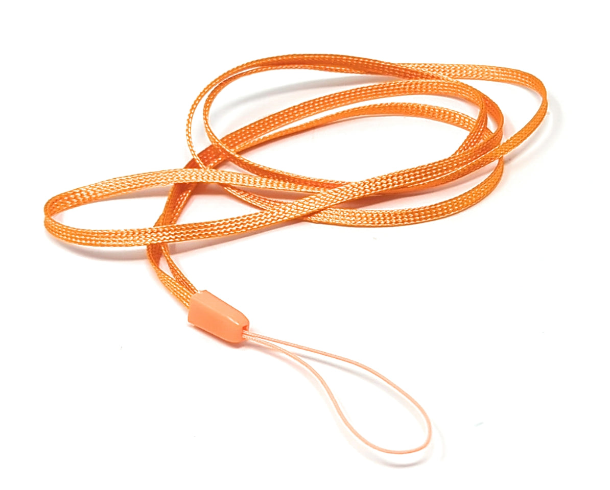 5x Halsband Umhängeband Trageband in Orange für Smartphone MP3 Player | System-S