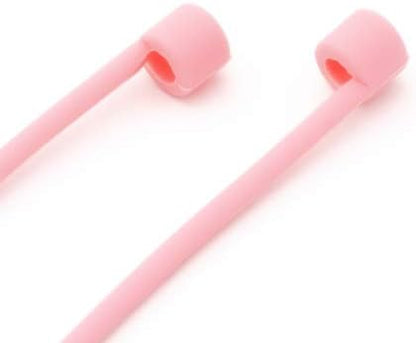 System-S 10x Silikon Halteband Holder für AirPods Kopfhörer in Pink - DREIKS