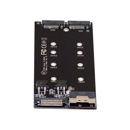NVME M.2 Adapter 2x AHCI zu PCIE Express 3 4.0 Slimline SFF-8654 8X Raid Card | System-S