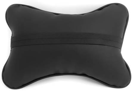 SYSTEM-S KFZ Auto Head Pillow Neck Pillow Cushion Headrest United Kingdom Style Artificial Leather