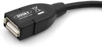 SYSTEM-S USB-OTG-Adapterkabel On-the-go Micro USB 90 Grad rechts gewinkelt 90° Winkelstecker zu USB 2.0 Typ A Host Kabel - DREIKS