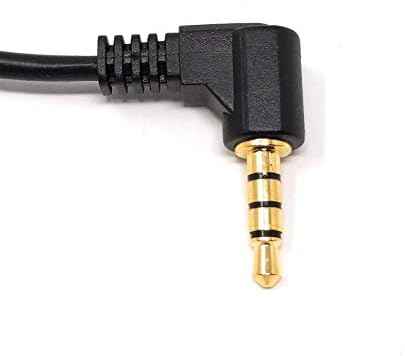 System-S 90° grad gewinkelt Winkel 3,5 mm Klinke 4 polig Winkel-Stecker Kabel Adapter 10 cm für Handy Samrtphone Tablet PC - DREIKS