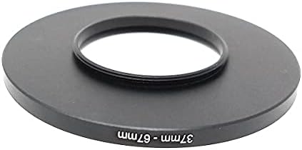 SYSTEM-S Objektiv Adapter 37 mm Gewinde zu 67 mm Step Up Ring in Schwarz für Filter - DREIKS