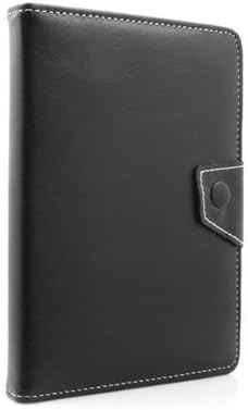 System-S 10” Zoll Bookstyle Tasche Cover Hülle Protector Case Etui mit Halter Standfunktion für Tablet PC eBook Reader Schwarz - DREIKS
