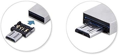 System-S USB OTG On The Go Adapter 2.0 Type A (male) to Micro (male) converter for memory sticks