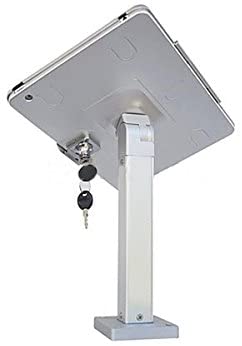 SYSTEM-S trade fair wall mount lockable holder straight for iPad 9.7" (2018) A1893 A1954 A1822 A1823 A1474 A1475 A1476 A1566 A1567 Air 1 2