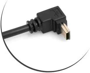 SYSTEM-S Mini USB (male) abwärts Winkel USB-On-The-Go Host Kabel auf USB Typ A (female) Adapter Kabel 13,5 cm - DREIKS