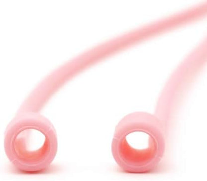 System-S 5x Silikon Halteband Holder für AirPods Kopfhörer in Pink - DREIKS