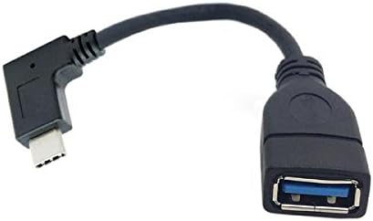 OTG Host USB A 3.0 (female) zu USB 3.1 Type C (male) 90 grad Winkelstecker Adapter Datenkabel Kabel Verlängerung 11 cm | System-S