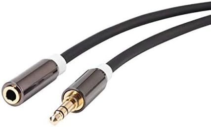 SYSTEM-S 3.5mm Klinke AUX Stereo Stecker auf 3.5mm Klinke AUX Stereo Buchse 100 cm 3 Polig - DREIKS