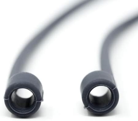 System-S 1x Silikon Halteband Holder für AirPods Kopfhörer in Grau - DREIKS