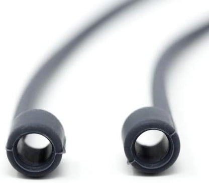 System-S 1x Silikon Halteband Holder für AirPods Kopfhörer in Grau - DREIKS