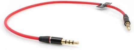 System-S 4 Poliges 3.5 mm Klinke auf Klinke Audio Stereo AUX Headset Kabel Verlängerung 25 cm - DREIKS
