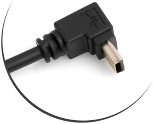 SYSTEM-S Mini USB (male) 90° Grad abwärts Winkel Kabel auf Mini USB (female) Adapter Kabel 27 cm - DREIKS