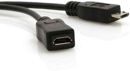 SYSTEM-S 3 in 1 OTG Host USB A (female) zu Micro USB (male/female) Datenkabel Kabel 20 cm - DREIKS