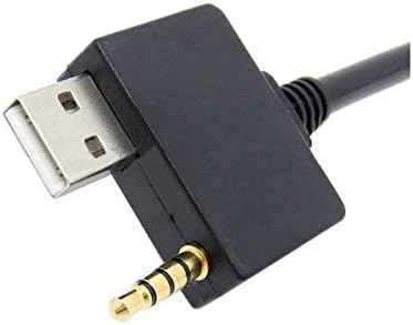 System-S KFZ Auto USB & 3.5mm Klinke für iPhone iPod 30-Pin Anschluss für Hyundai Kia MDI 25cm - DREIKS