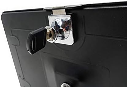 SYSTEM-S Stangen Halterung mit Schloss Befestigung aus Metall Schwarz für iPad Pro 10,5" - DREIKS