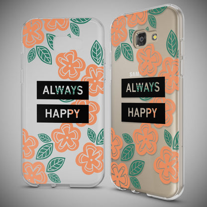 NALIA Handyhülle kompatibel mit Samsung Galaxy A5 2017, Slim Silikon Motiv Case Cover Schutz-Hülle Dünn Durchsichtig Etui Handy-Tasche Backcover Transparent Bumper
