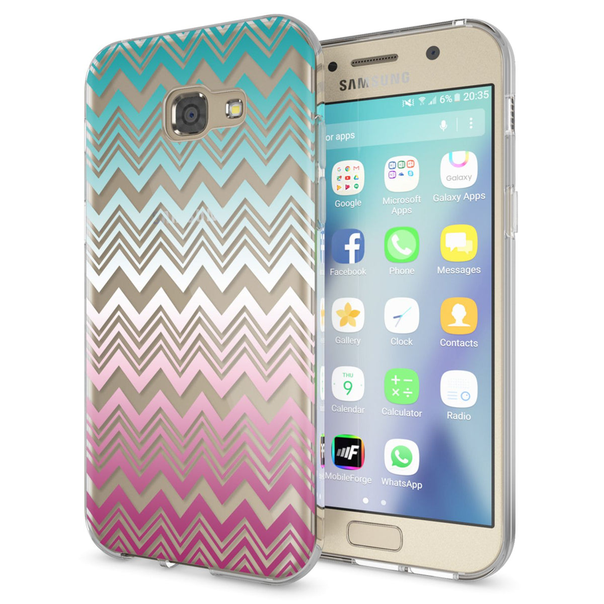 NALIA Handyhülle kompatibel mit Samsung Galaxy A5 2017, Slim Silikon Motiv Case Cover Schutz-Hülle Dünn Durchsichtig Etui Handy-Tasche Backcover Transparent Bumper