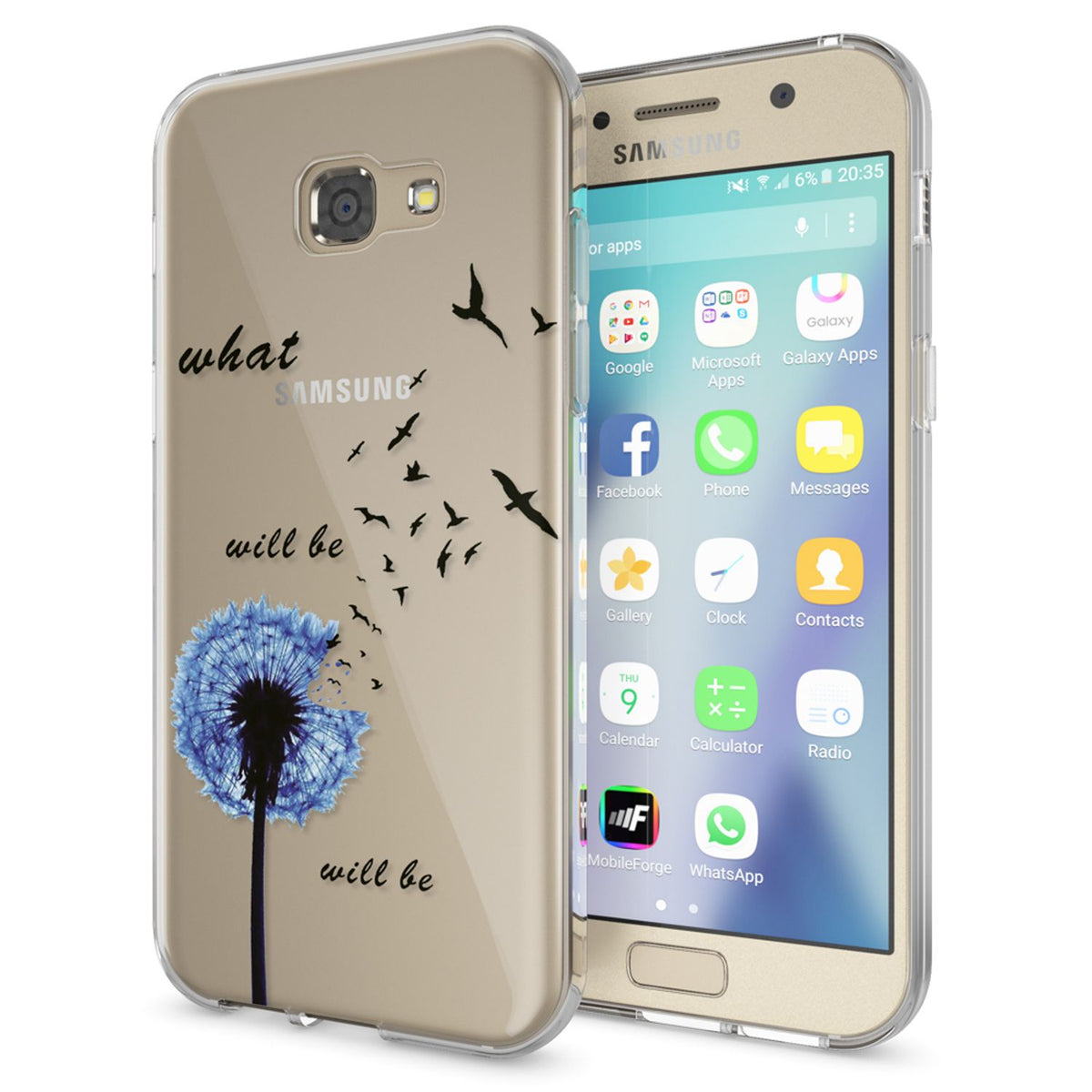 NALIA Handyhülle kompatibel mit Samsung Galaxy A5 2017, Slim Silikon Motiv Case Cover Schutz-Hülle Dünn Durchsichtig Etui Handy-Tasche Backcover Transparent Bumper