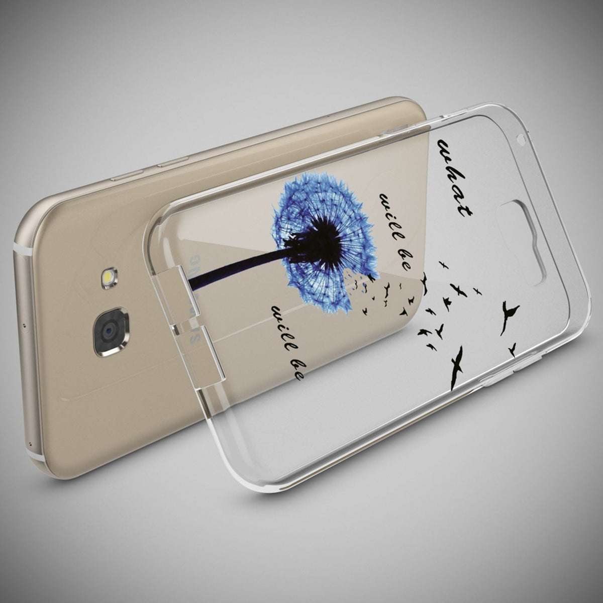 NALIA Handyhülle kompatibel mit Samsung Galaxy A5 2017, Slim Silikon Motiv Case Cover Schutz-Hülle Dünn Durchsichtig Etui Handy-Tasche Backcover Transparent Bumper