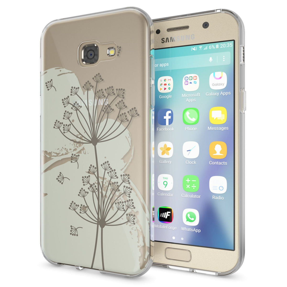 NALIA Handyhülle kompatibel mit Samsung Galaxy A5 2017, Slim Silikon Motiv Case Cover Schutz-Hülle Dünn Durchsichtig Etui Handy-Tasche Backcover Transparent Bumper