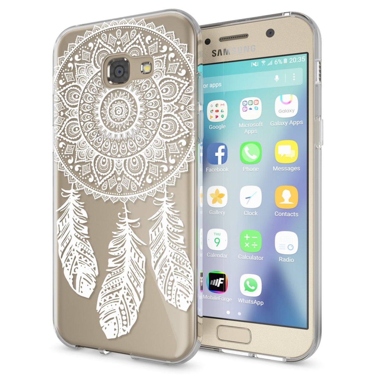 NALIA Handyhülle kompatibel mit Samsung Galaxy A5 2017, Slim Silikon Motiv Case Cover Schutz-Hülle Dünn Durchsichtig Etui Handy-Tasche Backcover Transparent Bumper