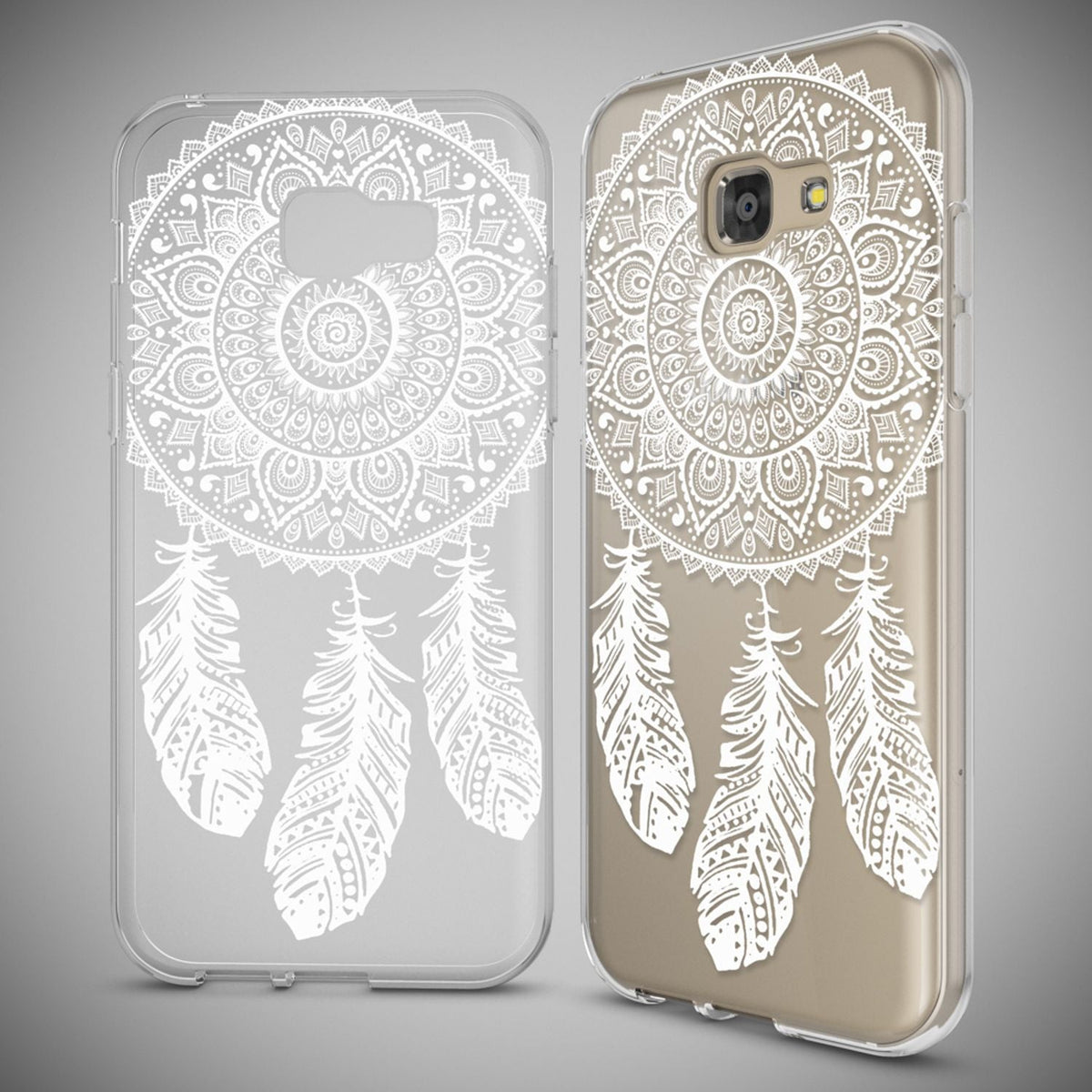 NALIA Handyhülle kompatibel mit Samsung Galaxy A5 2017, Slim Silikon Motiv Case Cover Schutz-Hülle Dünn Durchsichtig Etui Handy-Tasche Backcover Transparent Bumper