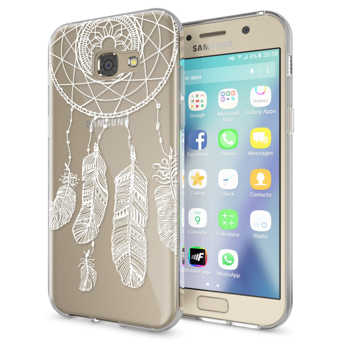 NALIA Handyhülle kompatibel mit Samsung Galaxy A5 2017, Slim Silikon Motiv Case Cover Schutz-Hülle Dünn Durchsichtig Etui Handy-Tasche Backcover Transparent Bumper