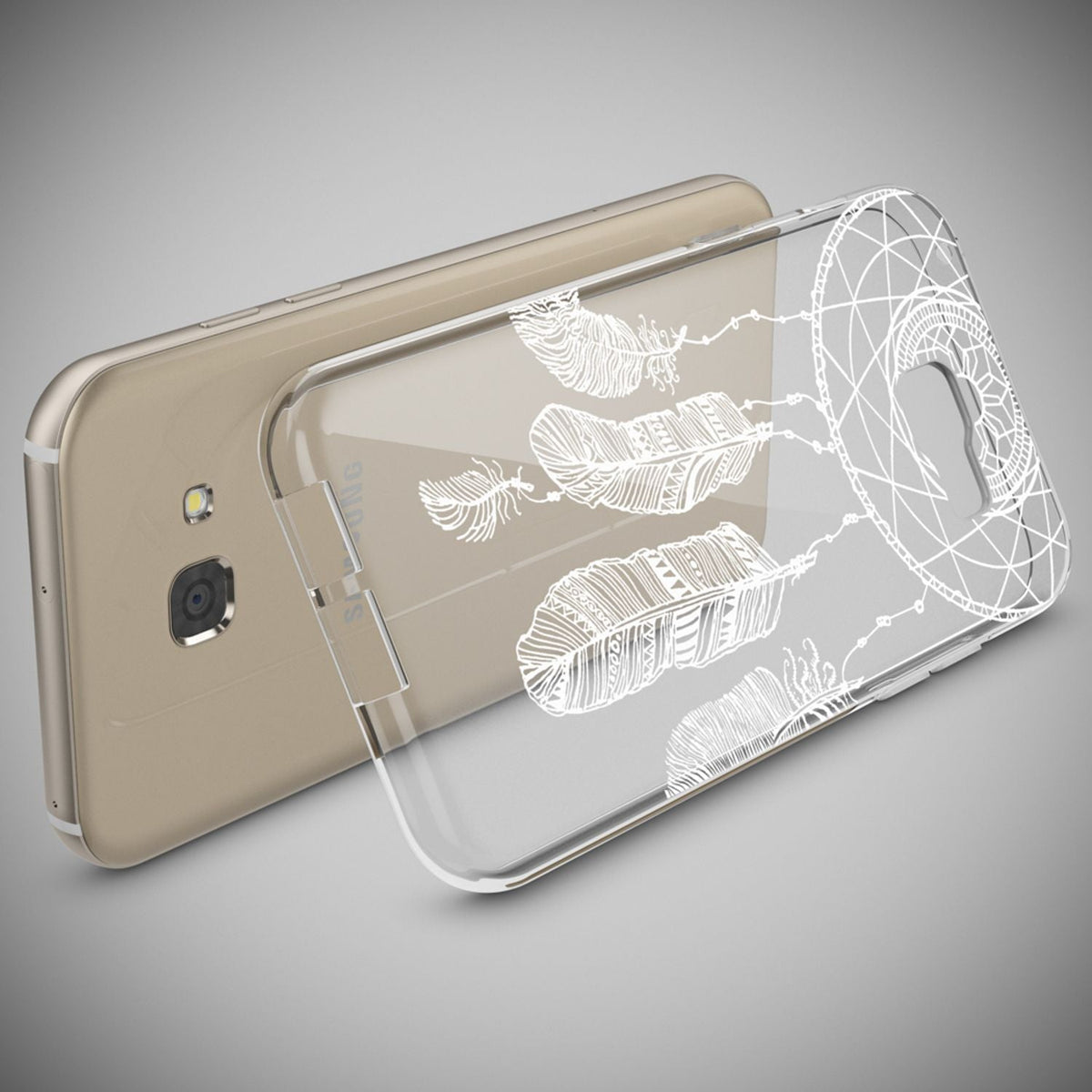 NALIA Handyhülle kompatibel mit Samsung Galaxy A5 2017, Slim Silikon Motiv Case Cover Schutz-Hülle Dünn Durchsichtig Etui Handy-Tasche Backcover Transparent Bumper