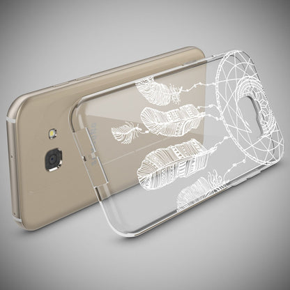 NALIA Handyhülle kompatibel mit Samsung Galaxy A5 2017, Slim Silikon Motiv Case Cover Schutz-Hülle Dünn Durchsichtig Etui Handy-Tasche Backcover Transparent Bumper