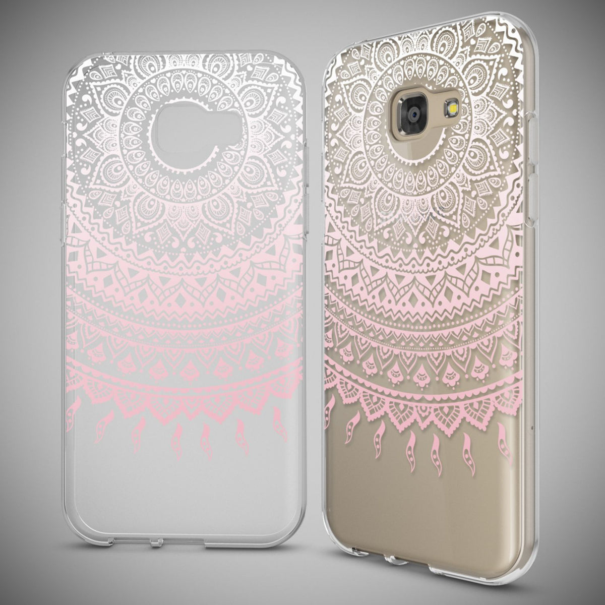 NALIA Handyhülle kompatibel mit Samsung Galaxy A5 2017, Slim Silikon Motiv Case Cover Schutz-Hülle Dünn Durchsichtig Etui Handy-Tasche Backcover Transparent Bumper